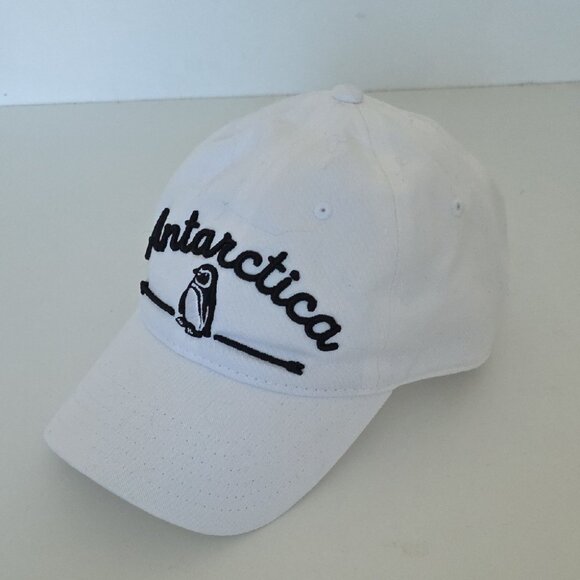 ANTARCTICA Penguin Cotton Hat White Navy Princess Cruise - Picture 1 of 5